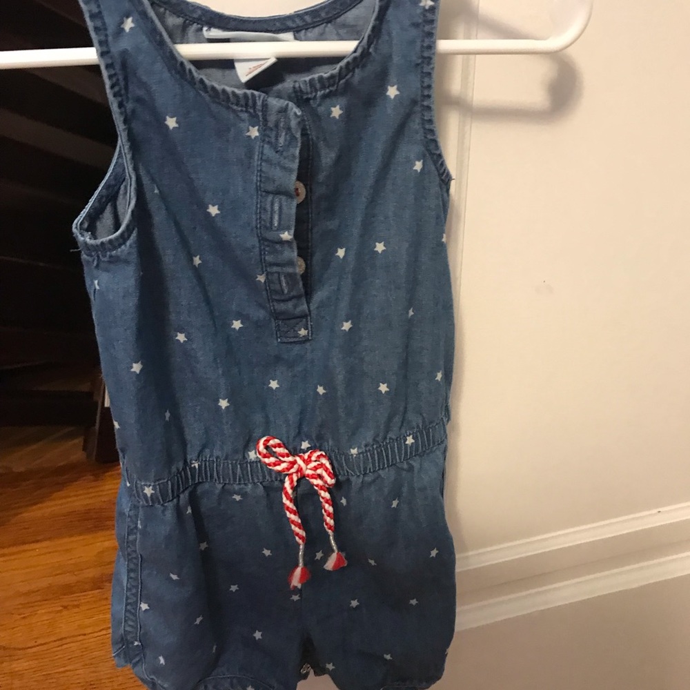 Cat and Jack Jean Romper